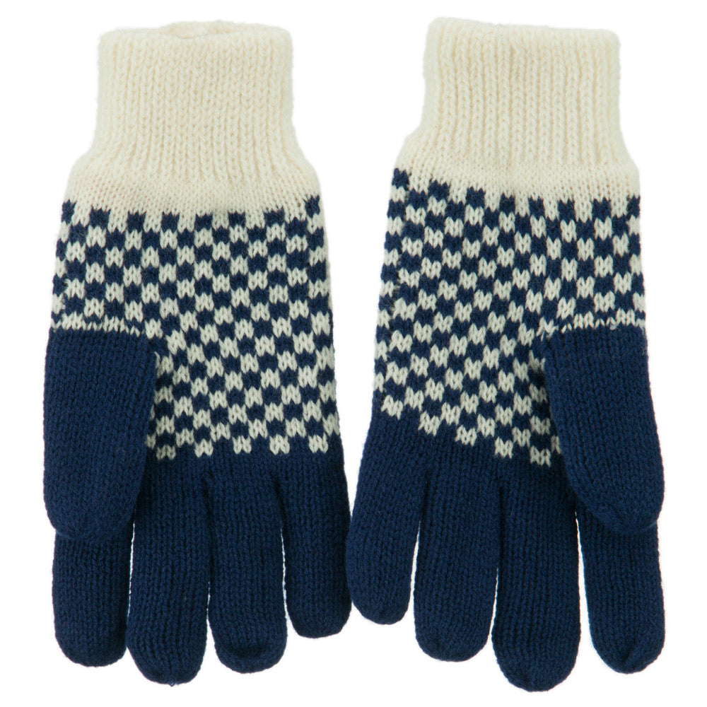 Fancy Snowflake Design Gloves
