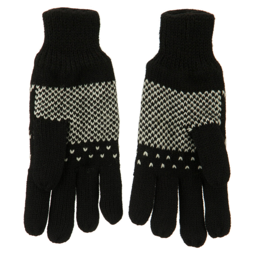 Fancy Snowflake Design Gloves