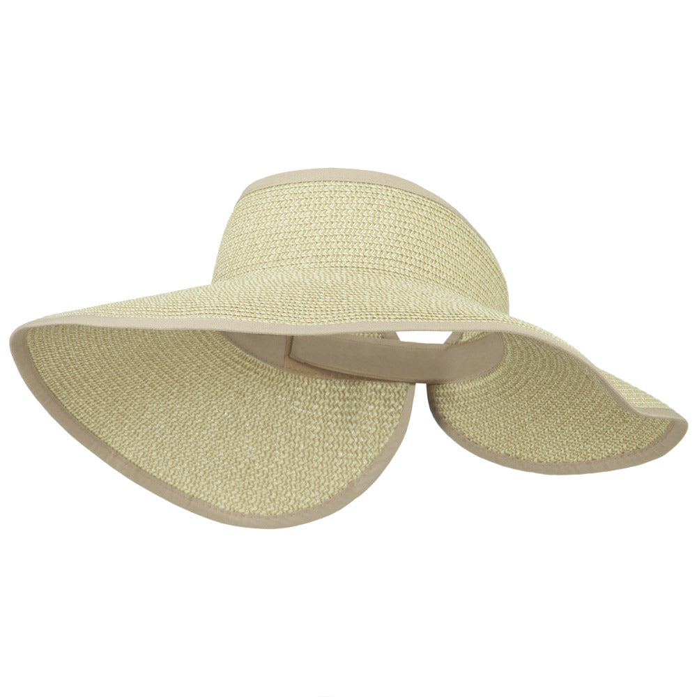 Women's UPF 50+ Tweed Roll Up Visor