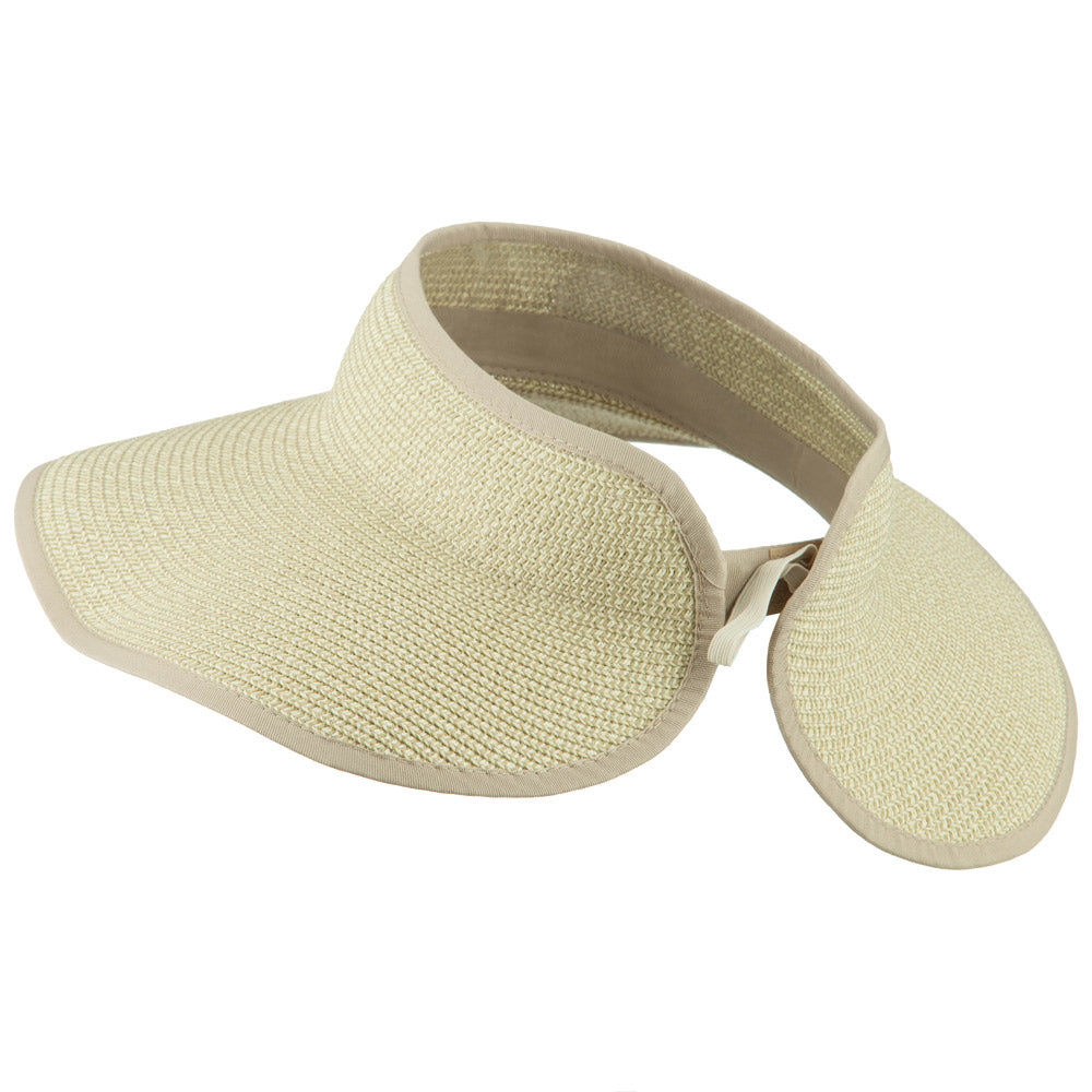 Women's UPF 50+ Tweed Roll Up Visor
