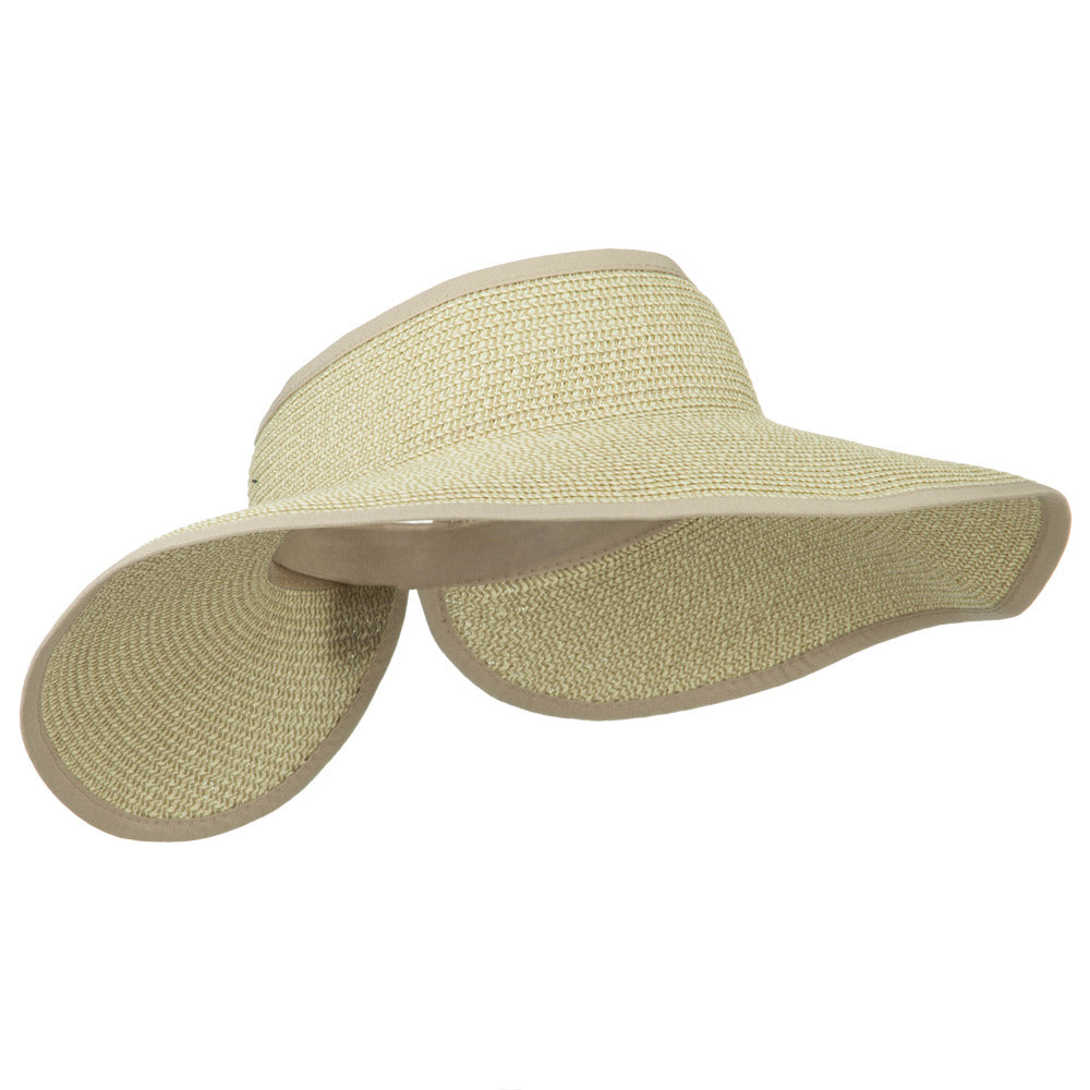 Women's UPF 50+ Tweed Roll Up Visor