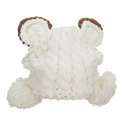Girl's Pom Pom Knit Animal Ear Beanie