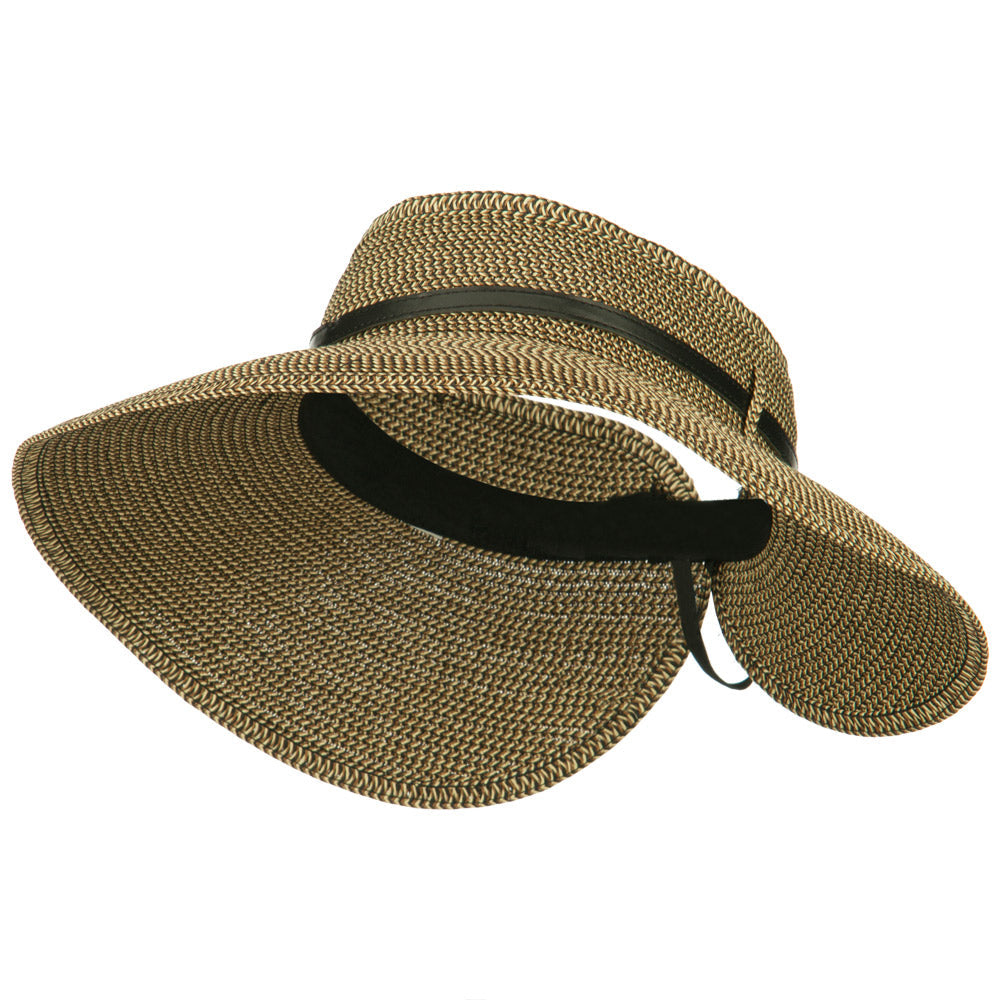Women's UPF 50+ Tweed Buckle Roll Up Visor