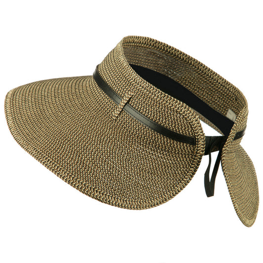 Women's UPF 50+ Tweed Buckle Roll Up Visor