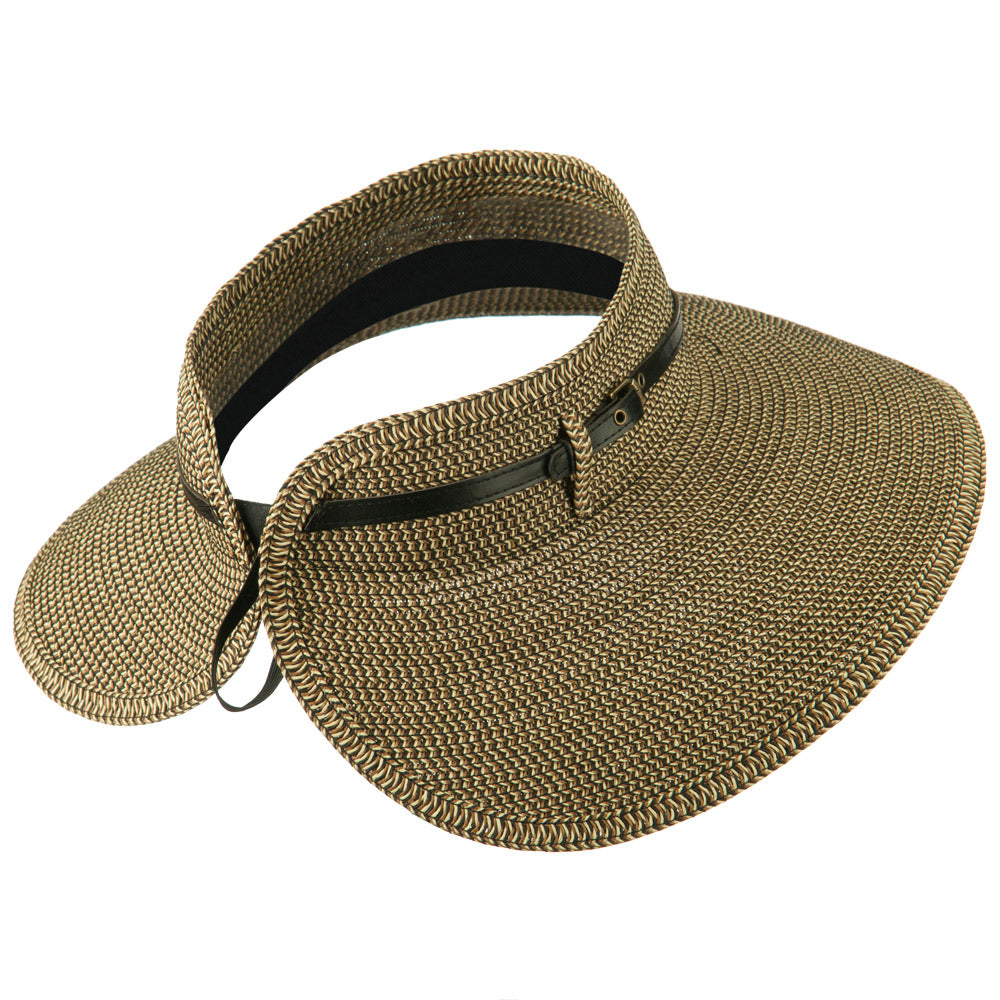 Women's UPF 50+ Tweed Buckle Roll Up Visor