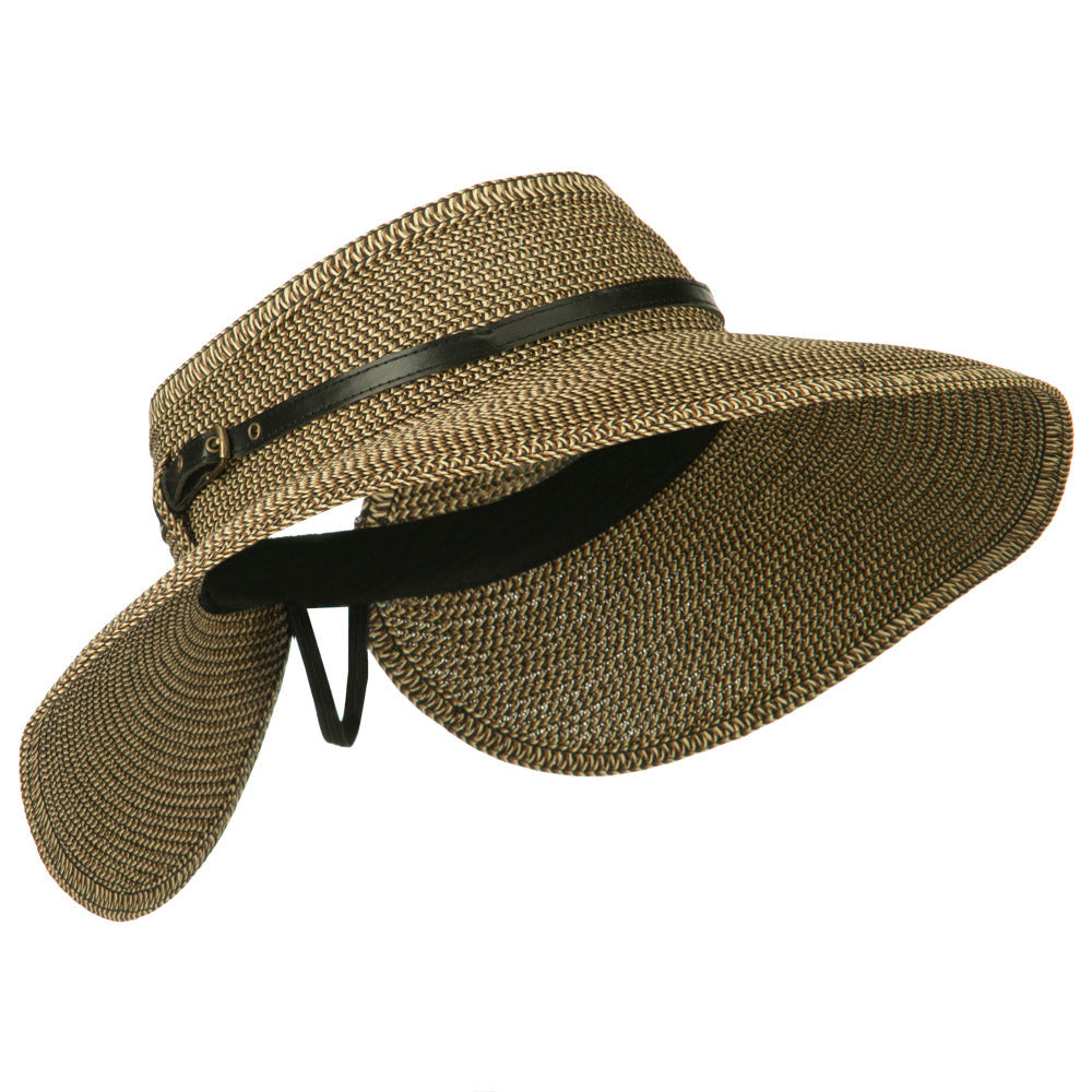 Women's UPF 50+ Tweed Buckle Roll Up Visor