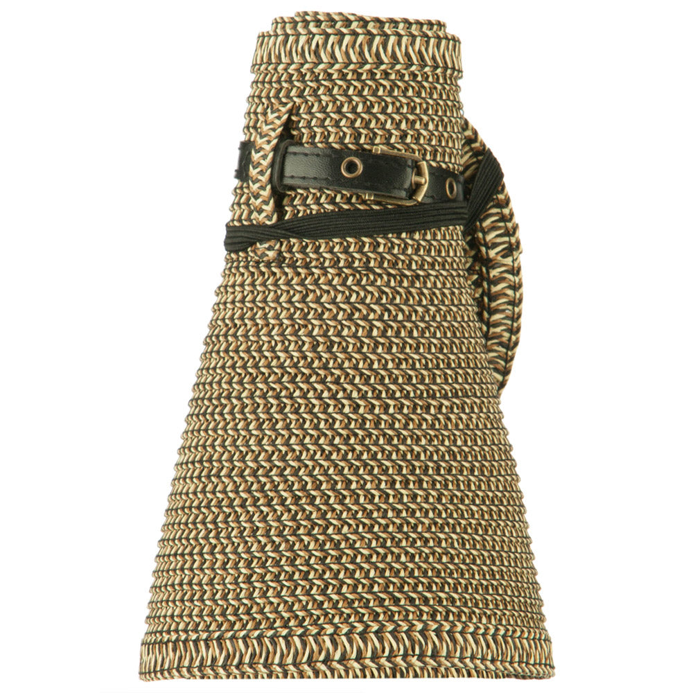 Women's UPF 50+ Tweed Buckle Roll Up Visor