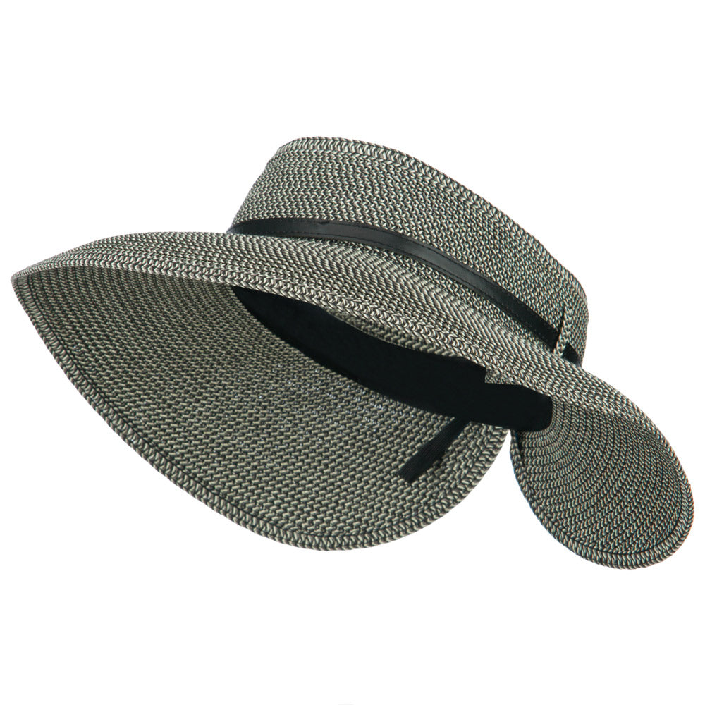 Women's UPF 50+ Tweed Buckle Roll Up Visor