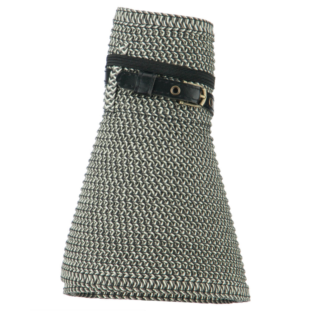 Women's UPF 50+ Tweed Buckle Roll Up Visor