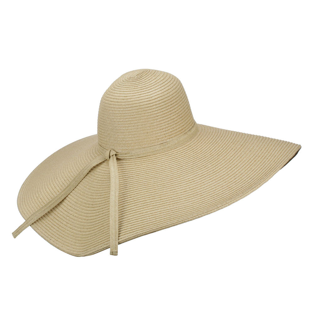 Wavy Brim Paper Braid Sun Hat