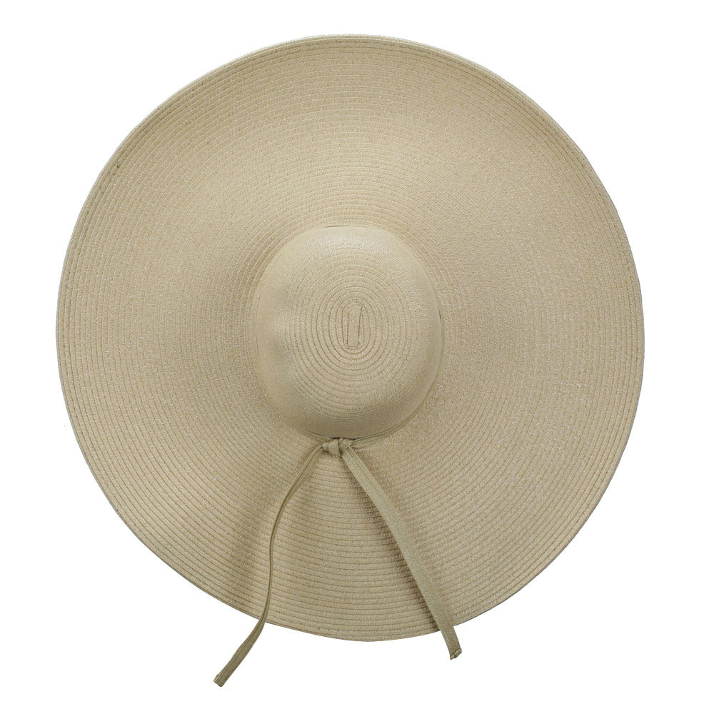 Wavy Brim Paper Braid Sun Hat