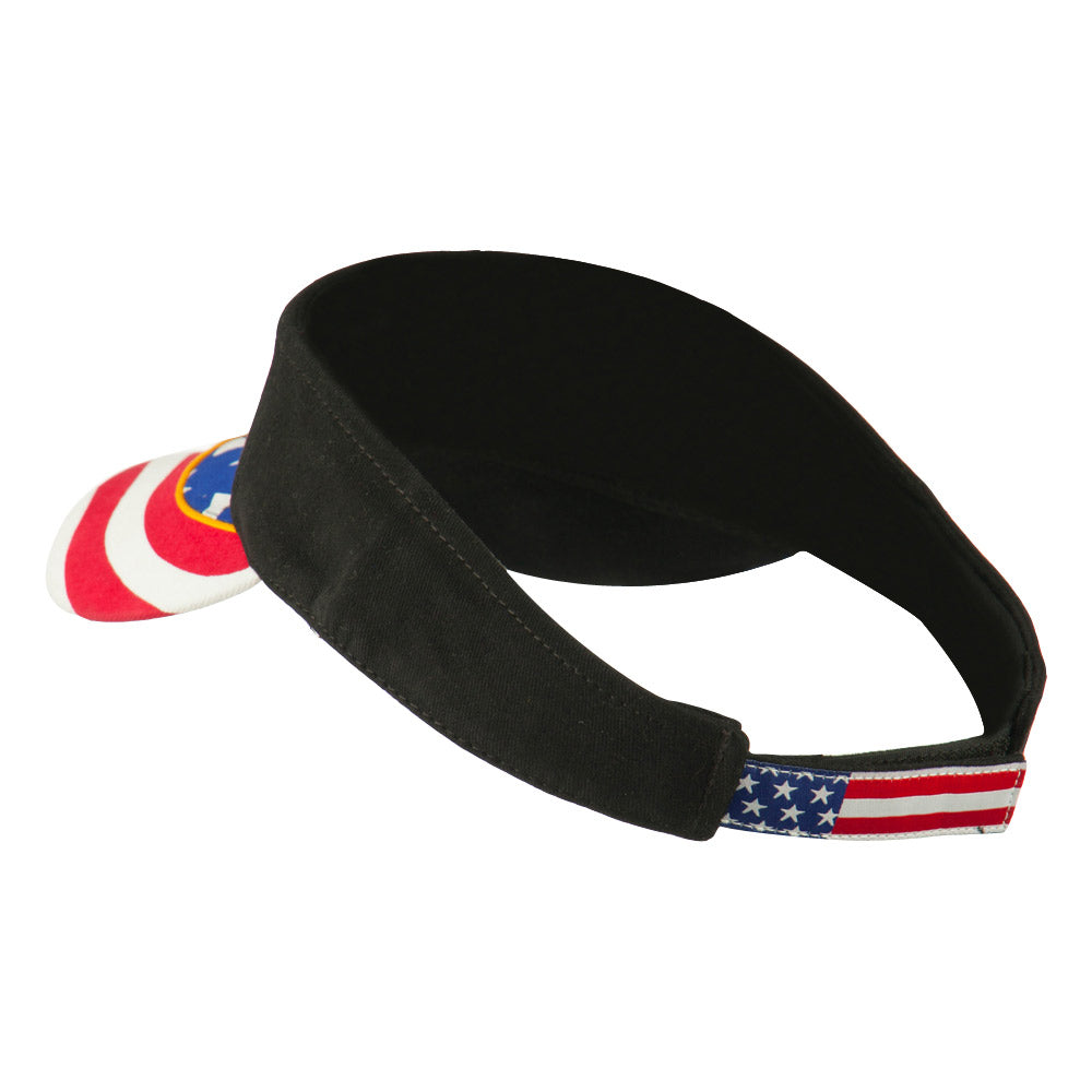 Flag Design Cotton Twill Visor
