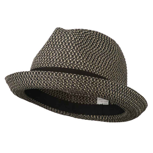 Men's Fedora with Paper Straw Braid