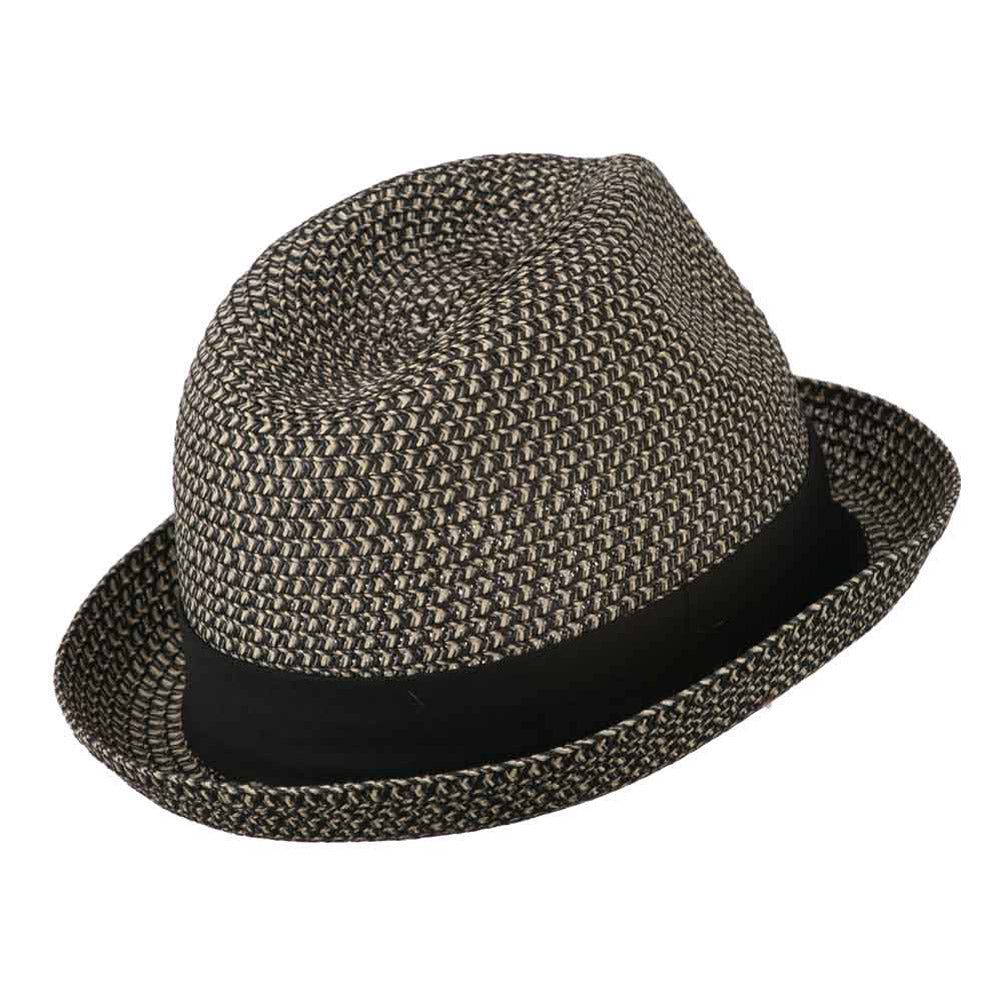 Men's Fedora with Paper Straw Braid