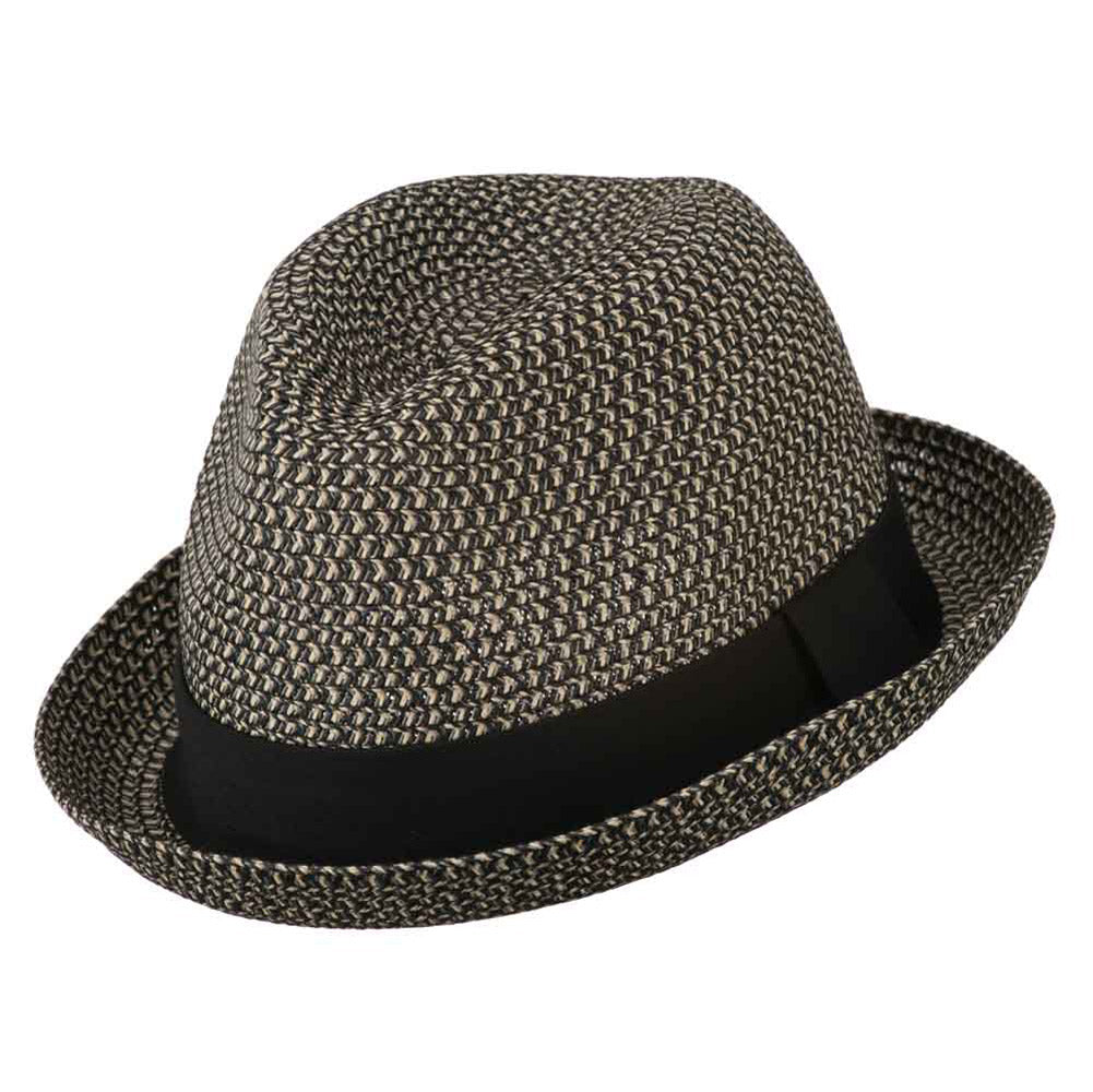 Men's Fedora with Paper Straw Braid