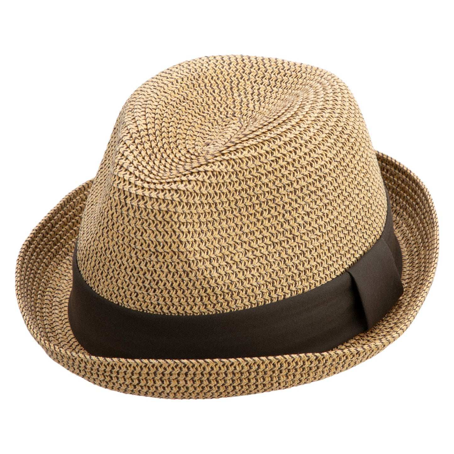 Men's Fedora with Paper Straw Braid