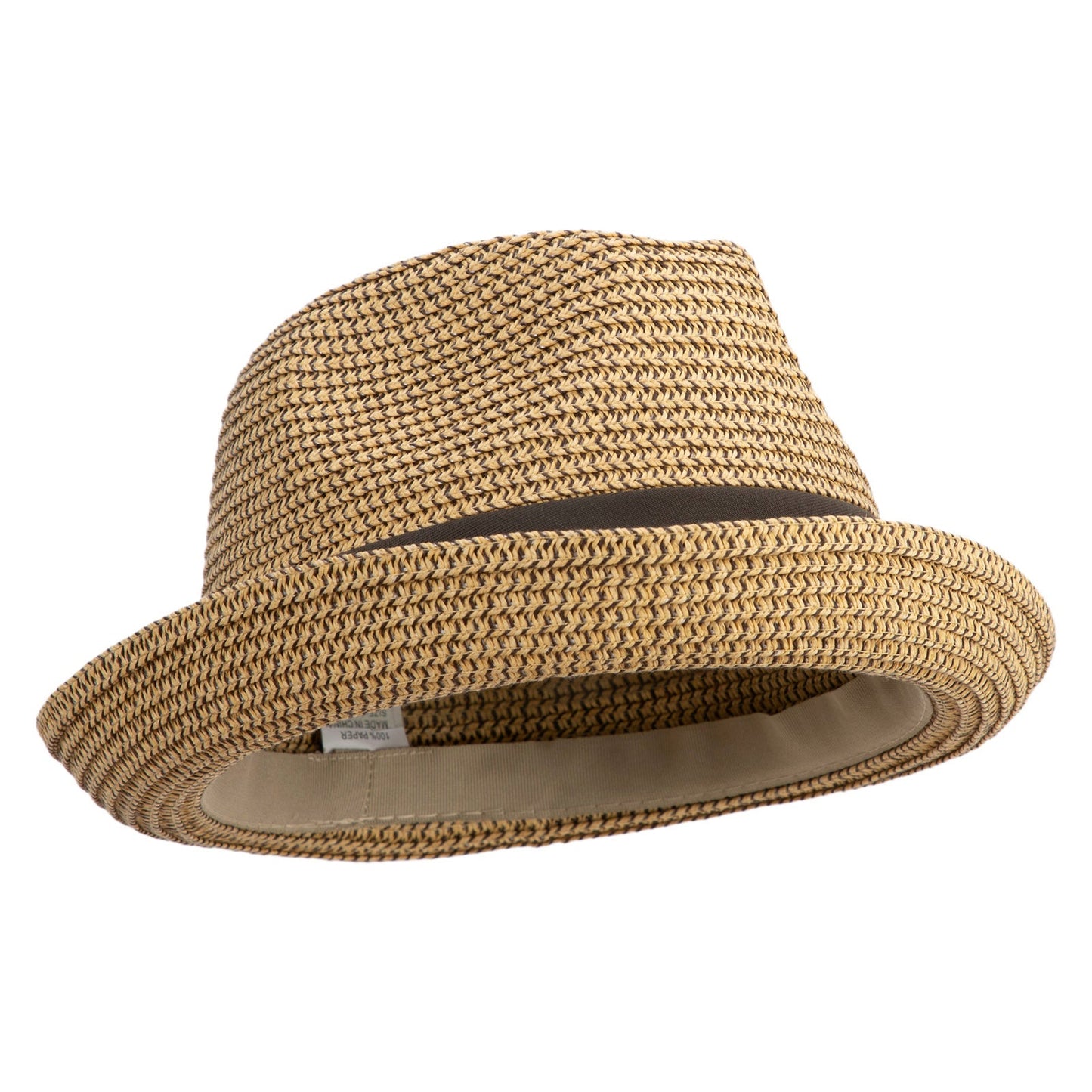 Men's Fedora with Paper Straw Braid