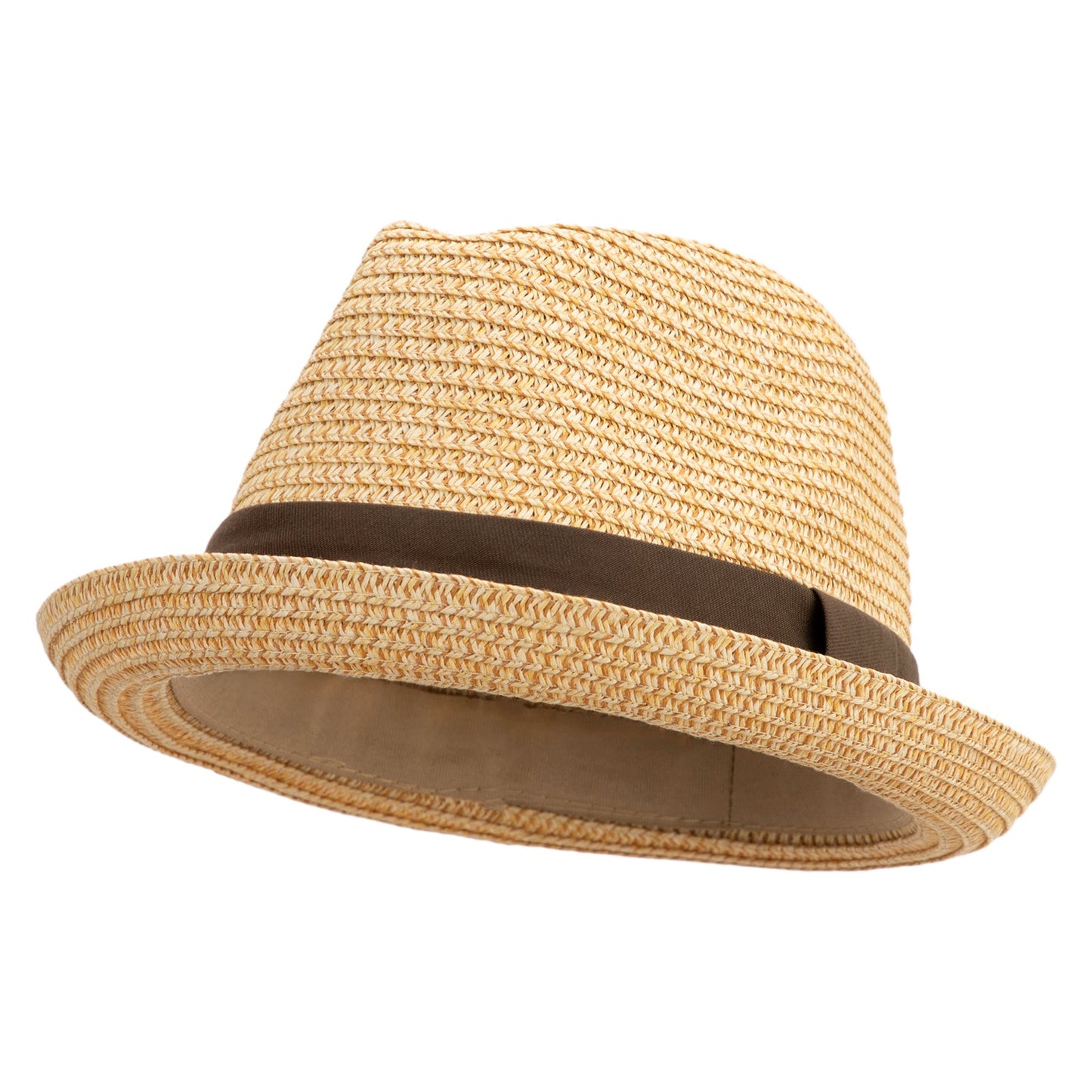 Men's Fedora with Paper Straw Braid
