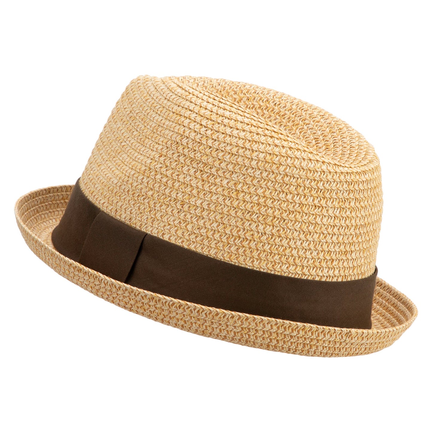 Men's Fedora with Paper Straw Braid