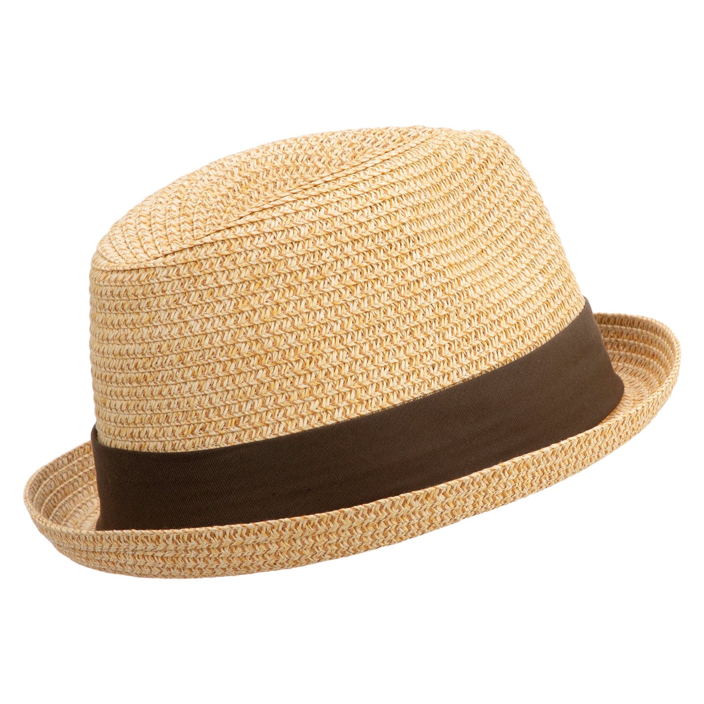 Men's Fedora with Paper Straw Braid