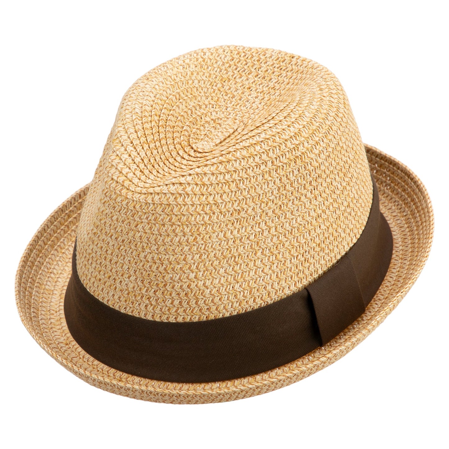 Men's Fedora with Paper Straw Braid