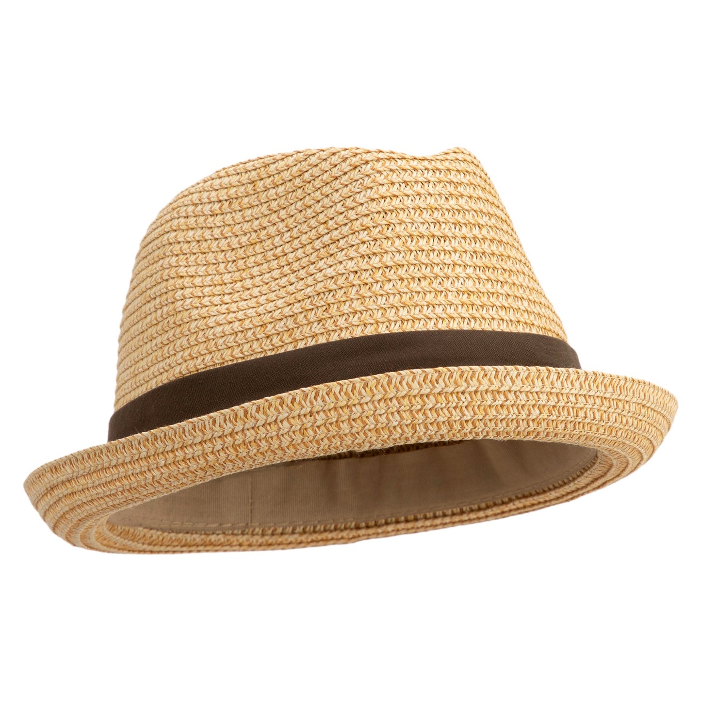 Men's Fedora with Paper Straw Braid