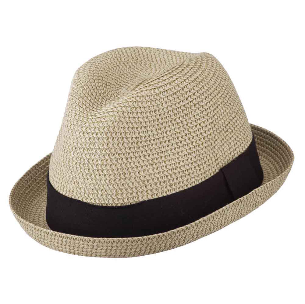 Men's Fedora with Paper Straw Braid