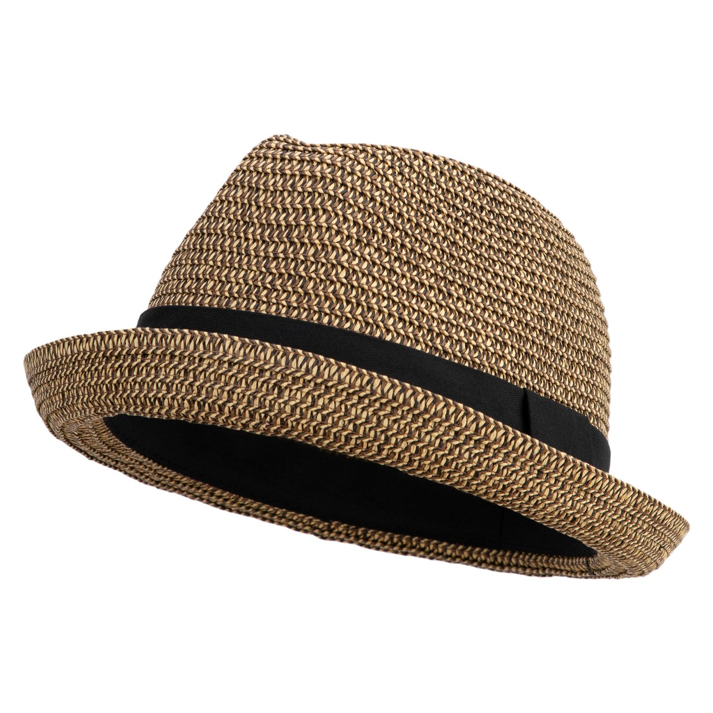 Men's Fedora with Paper Straw Braid