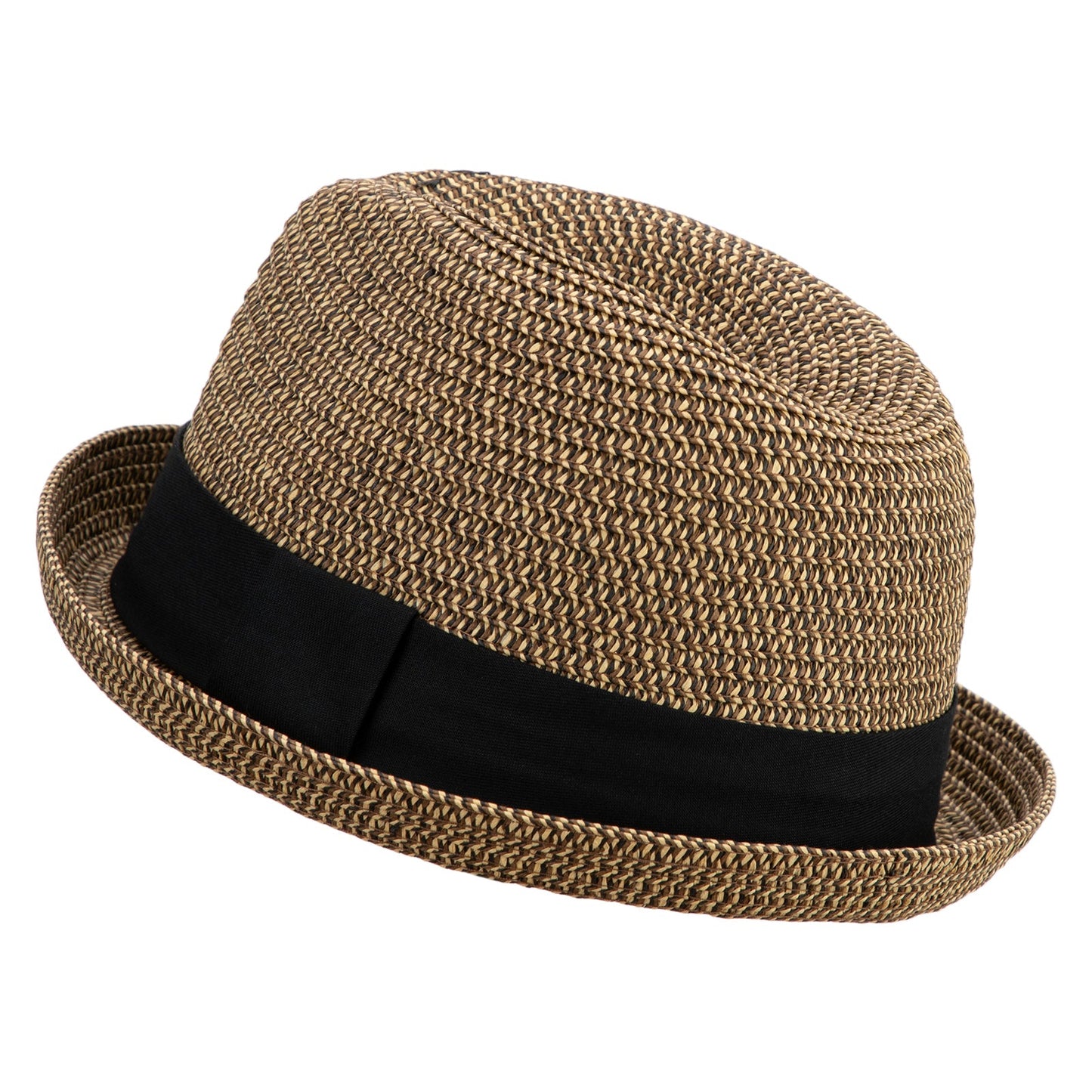 Men's Fedora with Paper Straw Braid