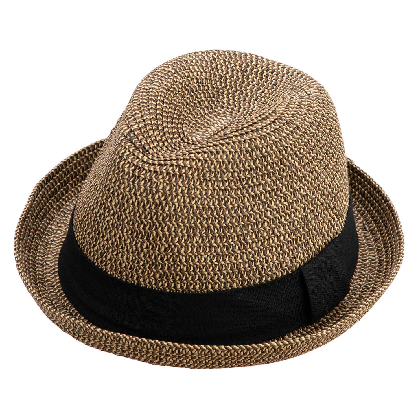 Men's Fedora with Paper Straw Braid