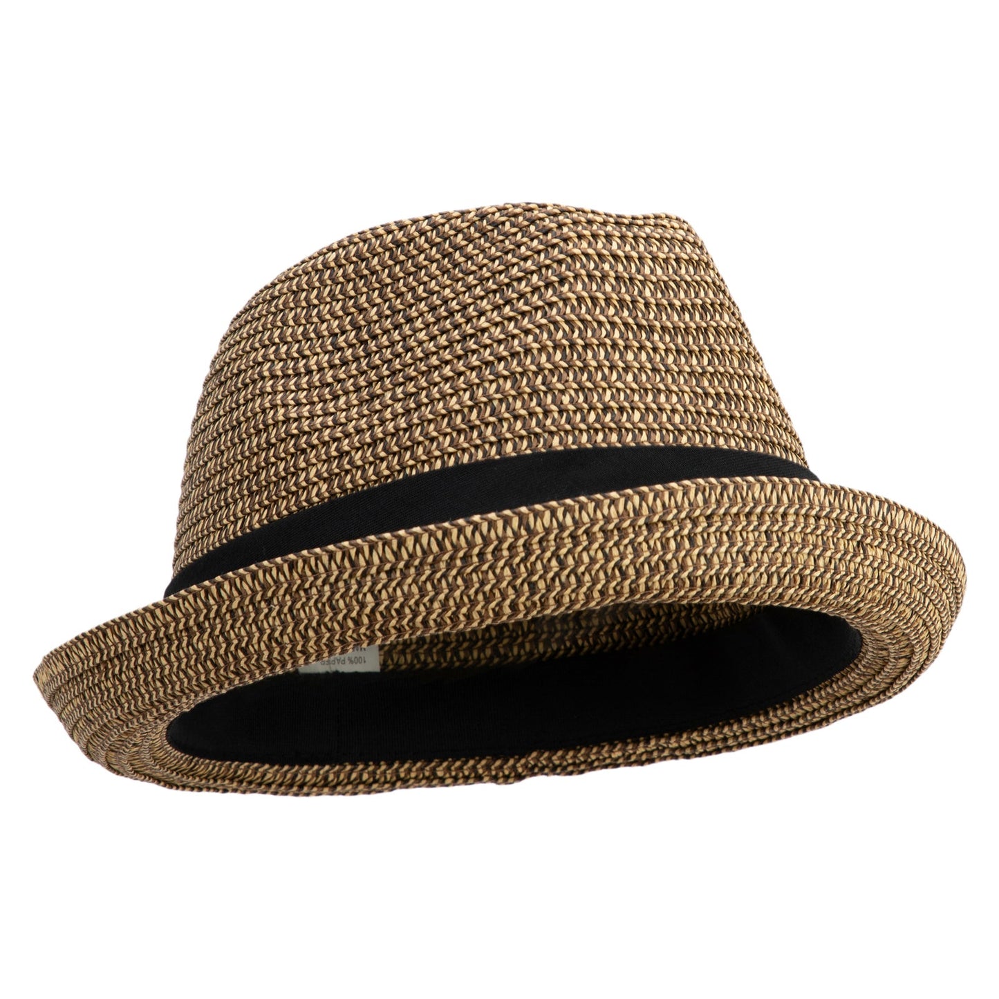 Men's Fedora with Paper Straw Braid