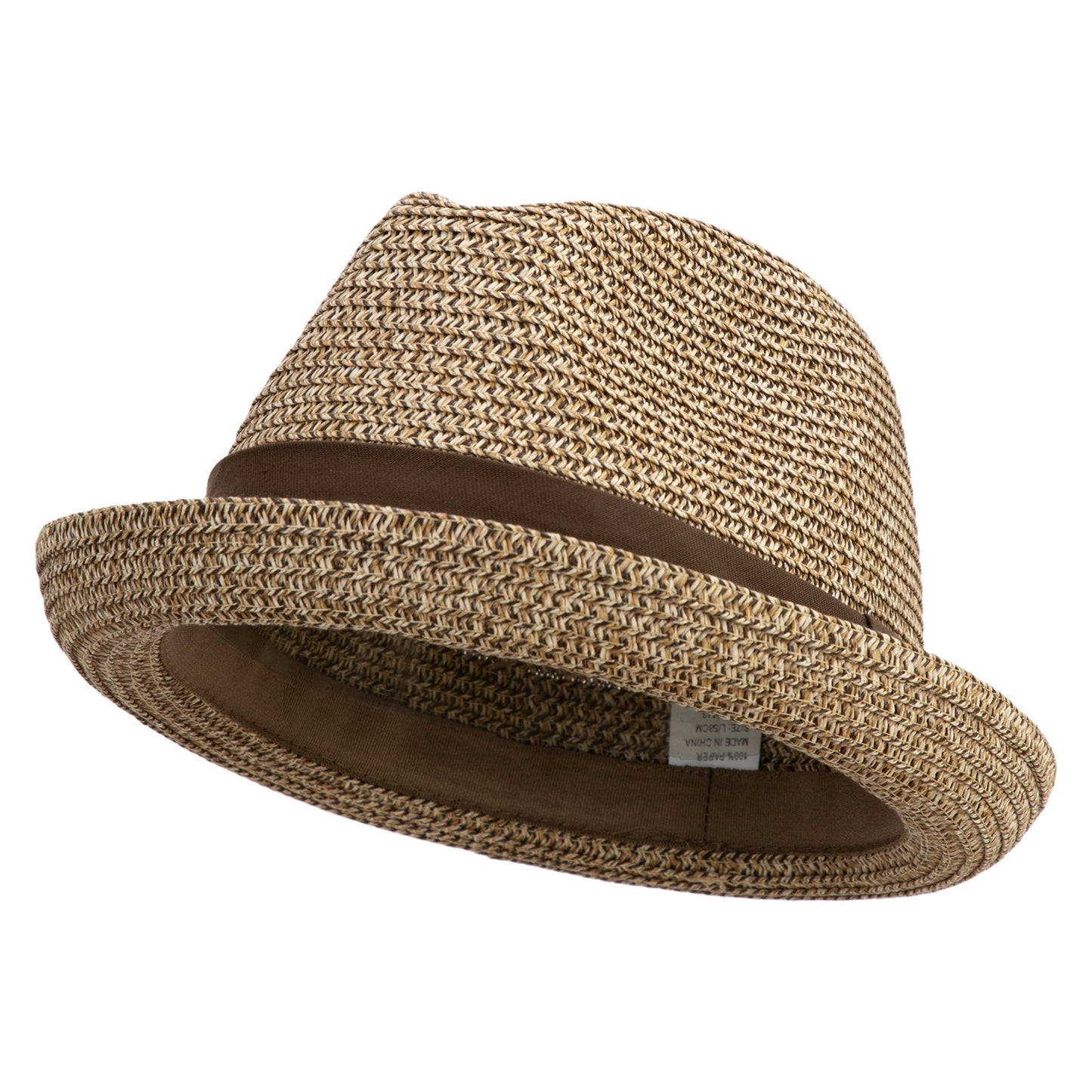 Men's Fedora with Paper Straw Braid
