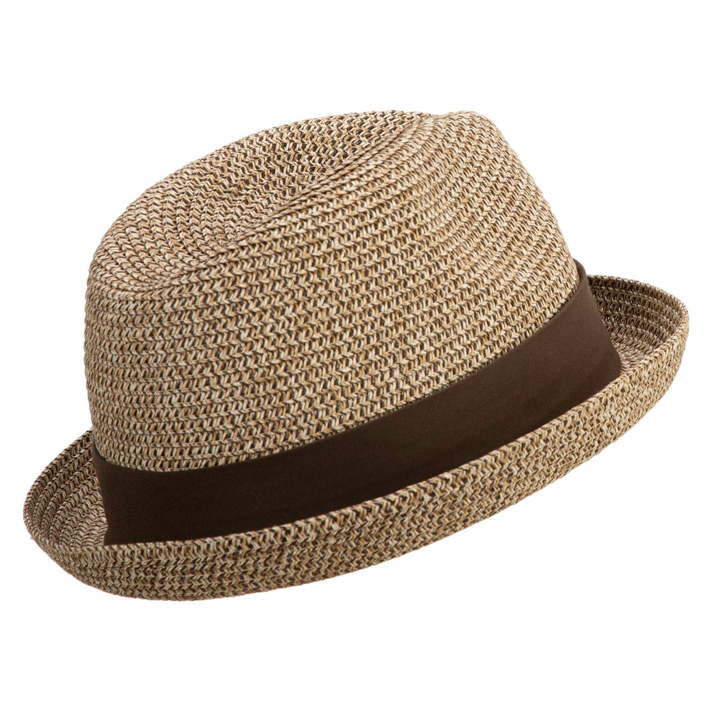 Men's Fedora with Paper Straw Braid