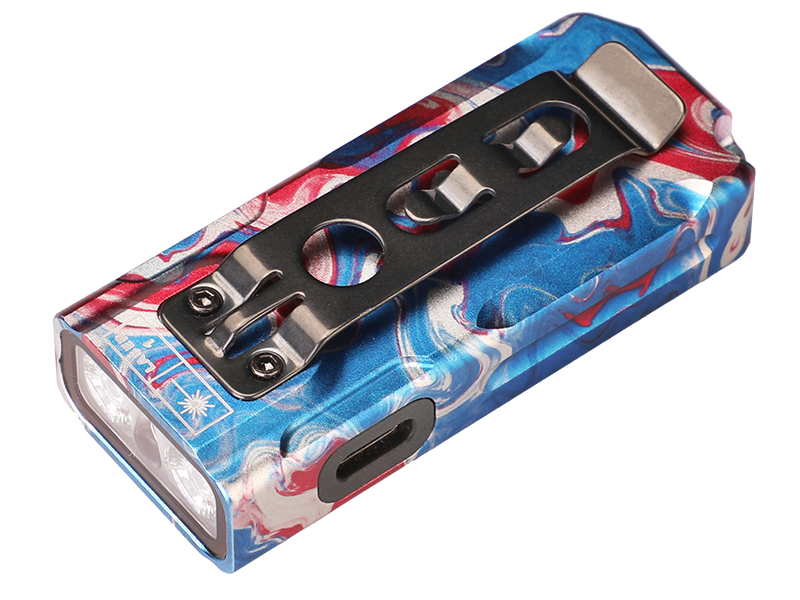 Fenix E06R Keychain Light with White, UV, and Red Laser Lights