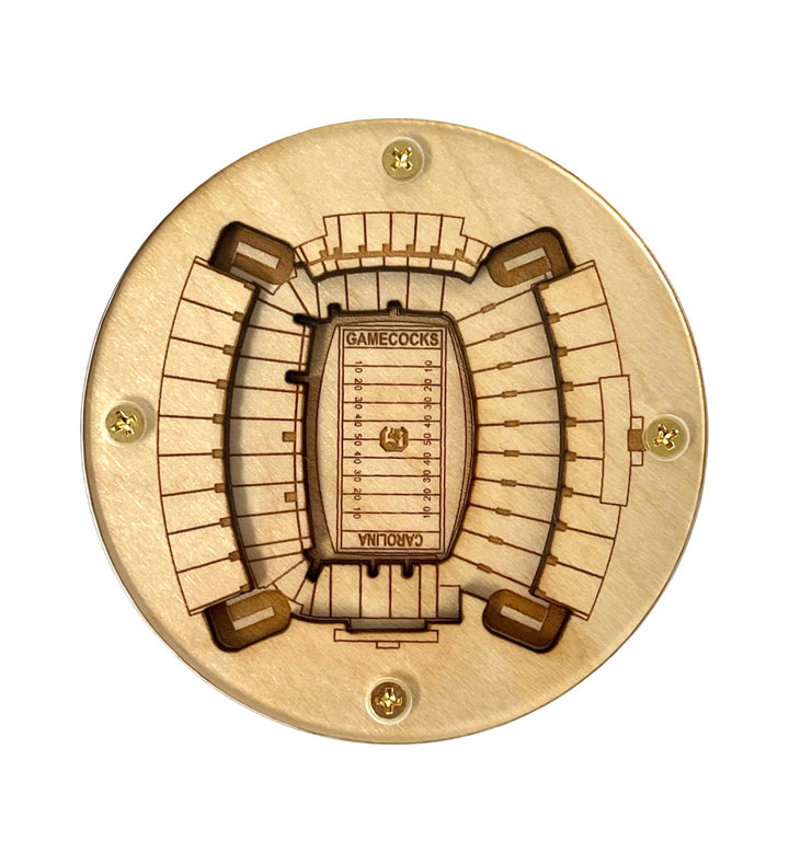 Columbia, South Carolina Coaster Art (Williams-Brice Stadium)