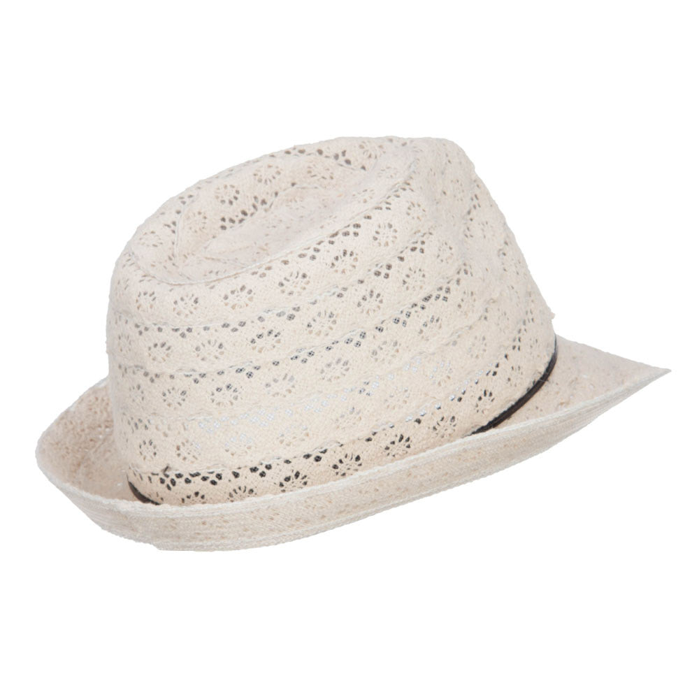 Girl's Cotton Lace Fedora