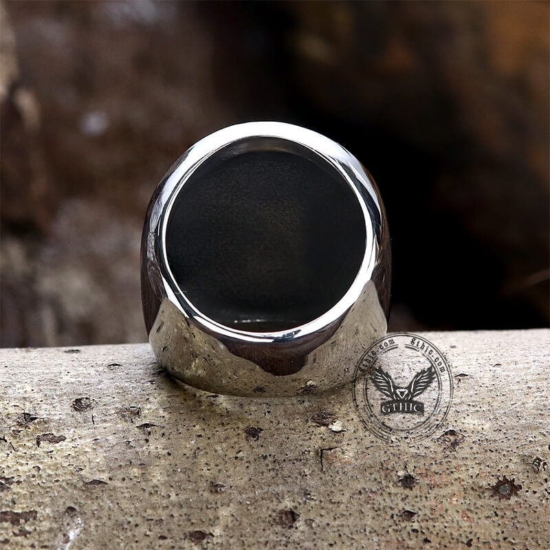 Gear Helmet Stainless Steel Skull Ring