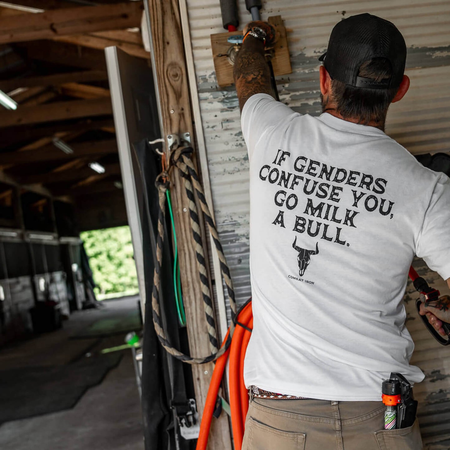 If Genders Confuse You, Go Milk a Bull Men's T-Shirt