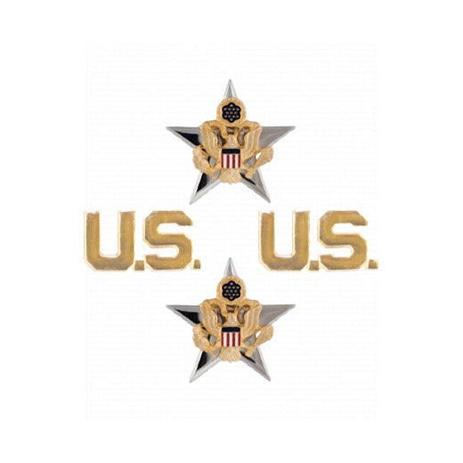 General Staff Branch Insignia Set with U.S. Letters