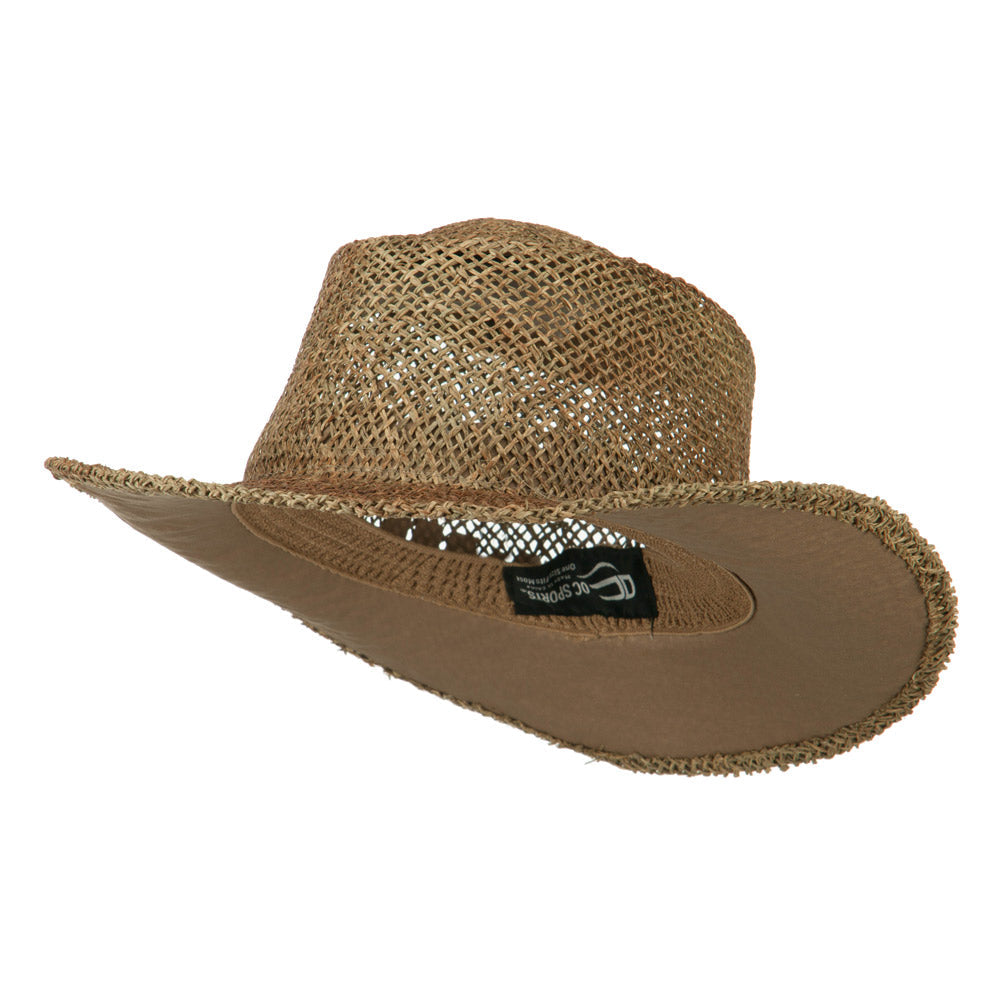 Sea Grass Straw Gambler Hat
