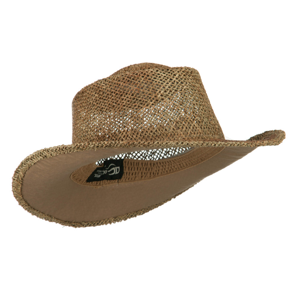 Sea Grass Straw Gambler Hat