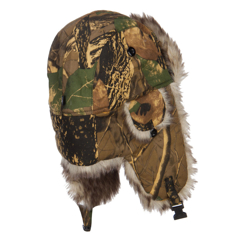 Camouflage Fur Trooper Hat