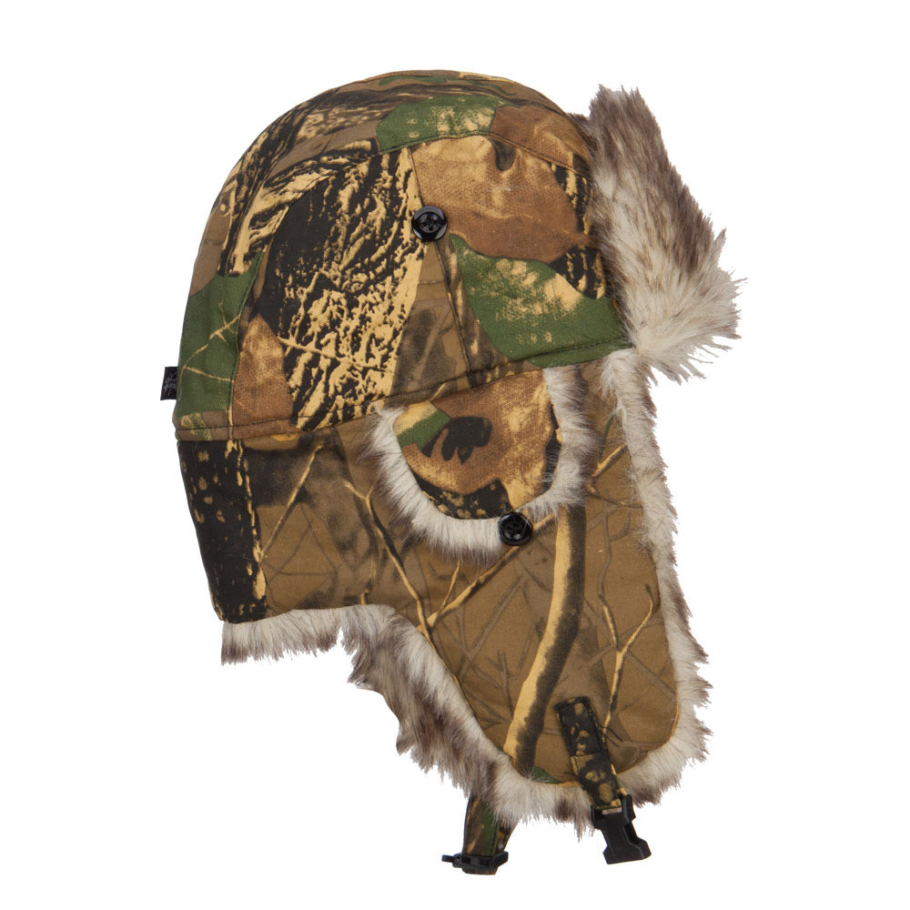 Camouflage Fur Trooper Hat