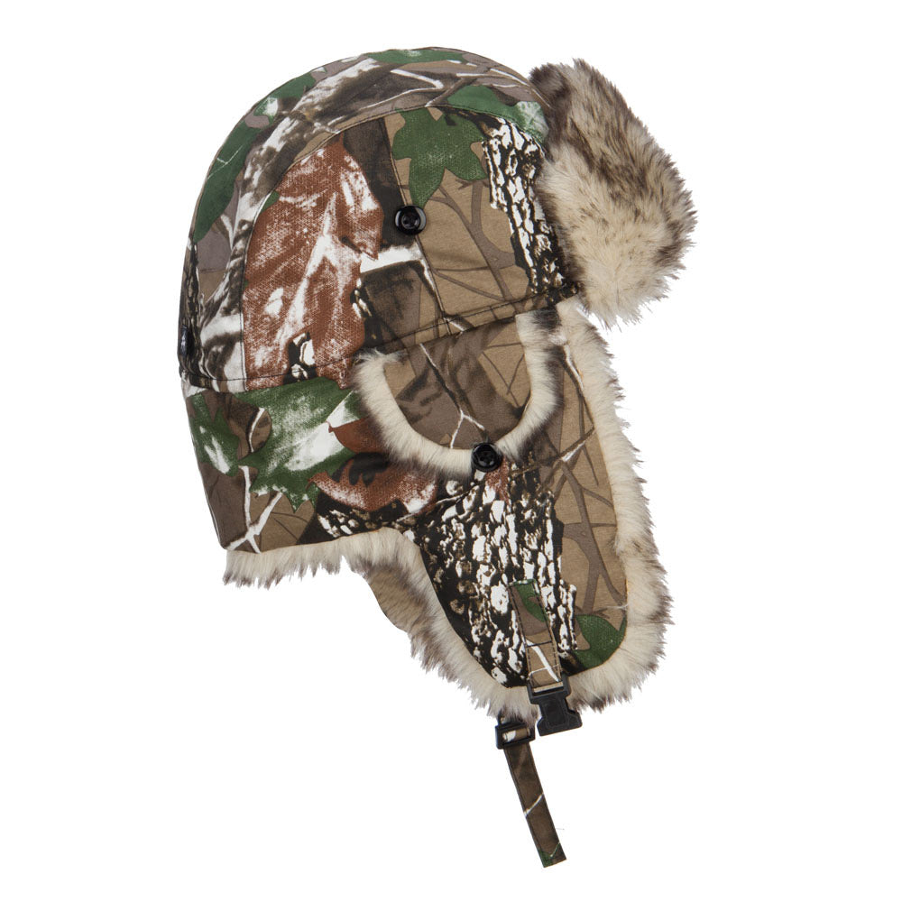 Camouflage Fur Trooper Hat