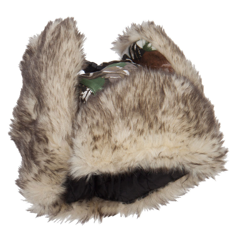Camouflage Fur Trooper Hat