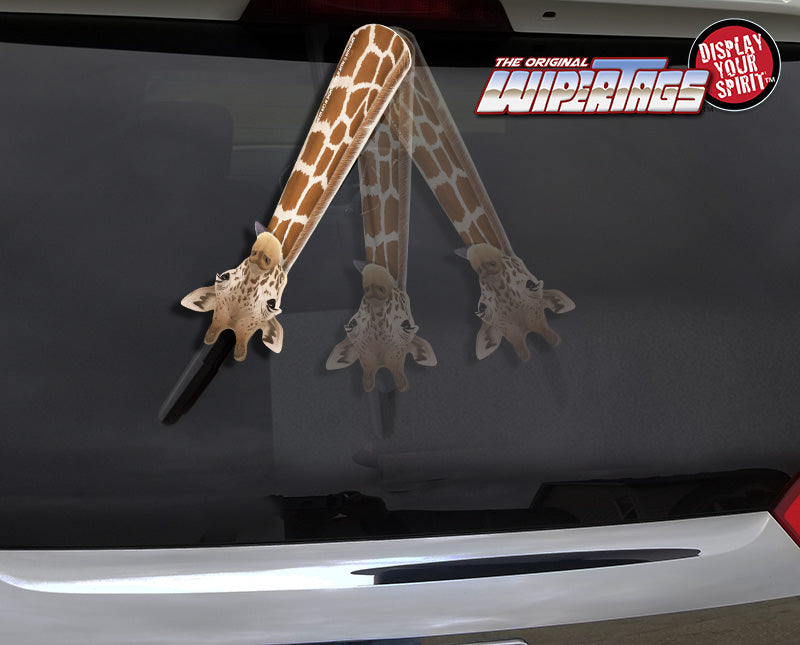Giraffe with Tongue Out WiperTags