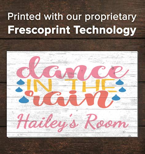 Girl's Name Sign Personalized Girl's Bedroom Decoration Dance in The Rain