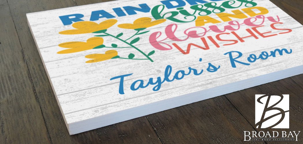 Girl's Room Name Sign