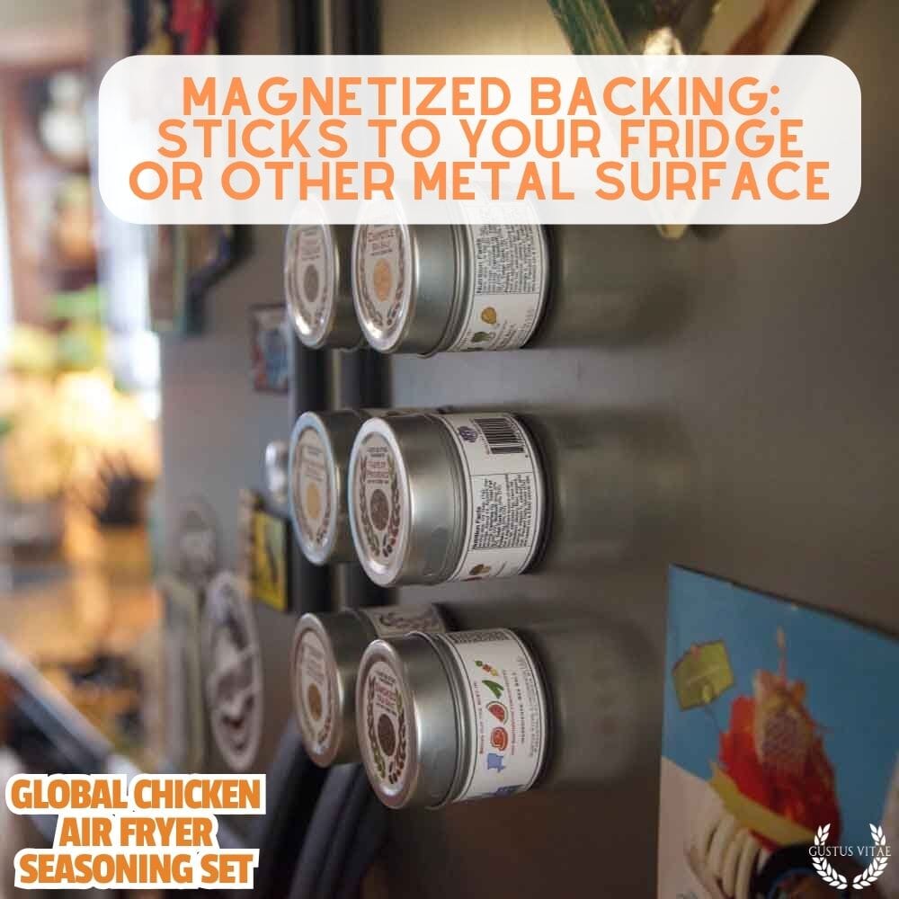 Global Chicken Air Fryer Seasoning Set - Artisanal Spice Blends Six Pack