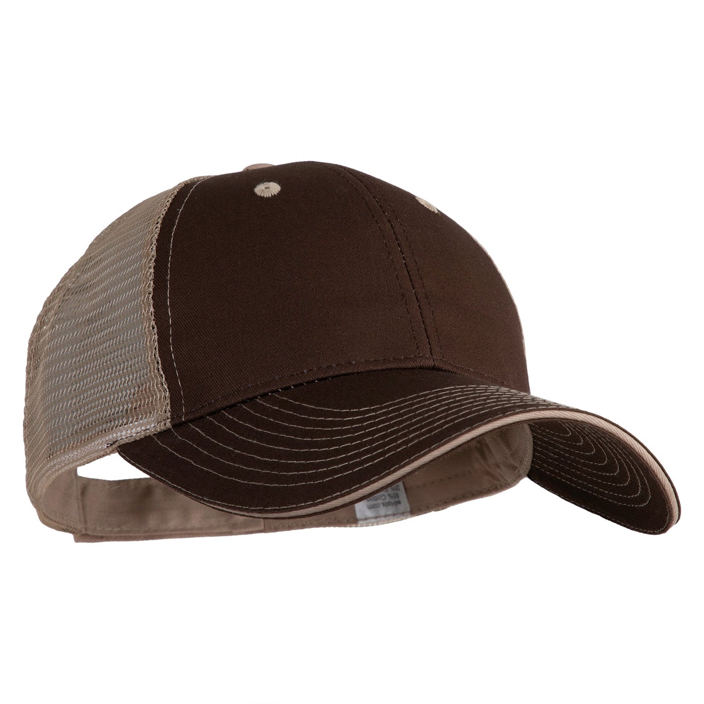 Big Size Garment Washed Cotton Twill Mesh Cap